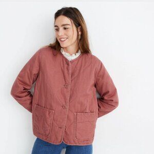 Madewell Cotton Quilted Liner Jacket - Vintage Quartz